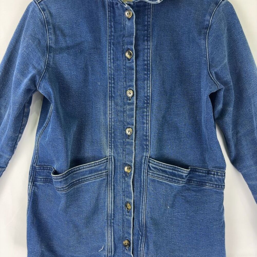 Sezane Blue Denim Jean Jacket - Picture 3 of 6
